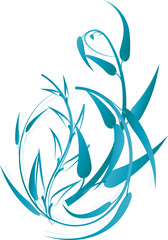 Obraz premium Flower botany aesthetic plants for decorative abstract backgrounds