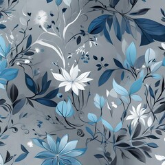seamless floral background, Created with Generative AI