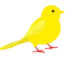 Yellow cartoon bird