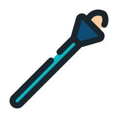 makeup brush line icon best for web design