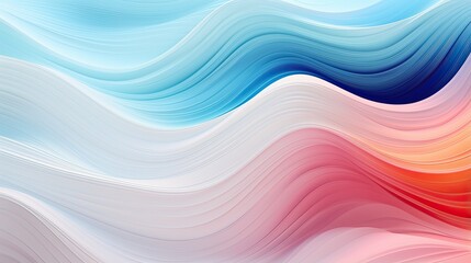 Fototapeta premium Cosmic plastic waves with gradient embrace