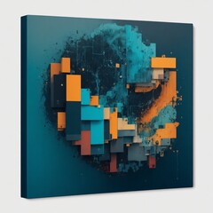 Code-Infused Canvas Generated by Ai 
