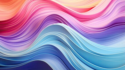 Fototapeta premium Multidimensional plastic waves in a gradient blend