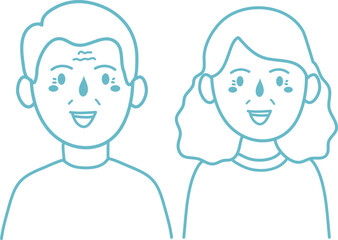 dia de los abuelos illustration with grandparents