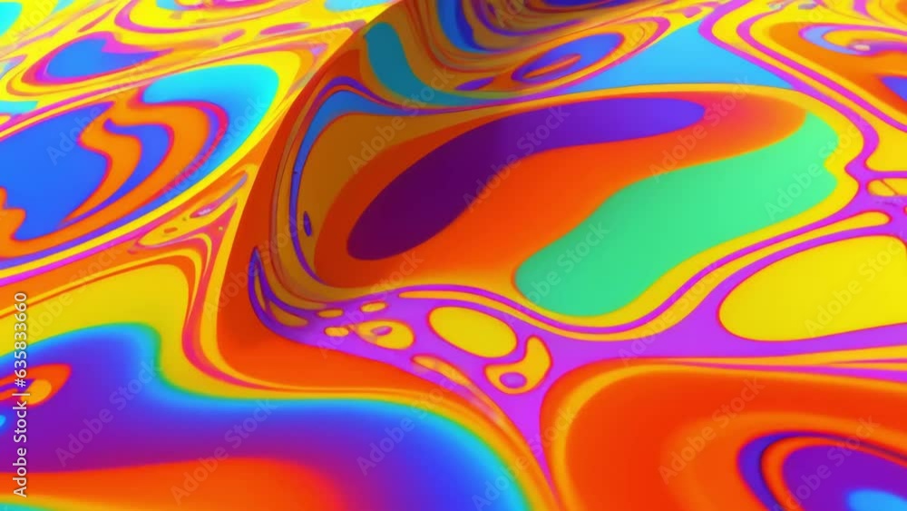 Aufkleber a multicolored background with a wavy design