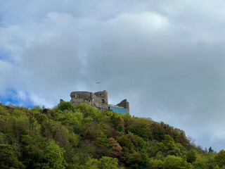 The castle of Bernkastel-Kues on the mountain, Bernkastel-Kues, Germany.