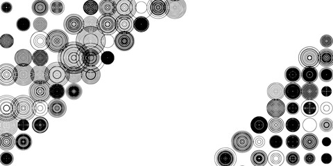 Abstract texture circles, banner, frame, etc. Vector background