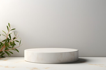Marble podium pedestal product display stand