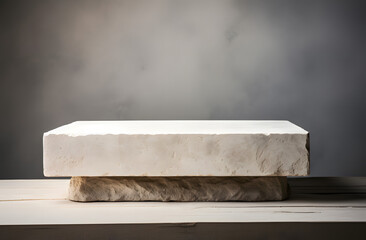 Marble podium pedestal product display stand