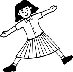 hand drawn person illustration.