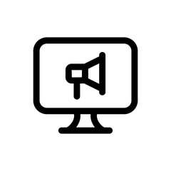 Simple Digital Marketing icon. The icon can be used for websites, print templates, presentation templates, illustrations, etc