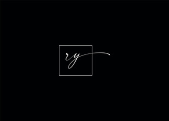 RY Initial Letter Logo Design And Monogram logo - obrazy, fototapety, plakaty