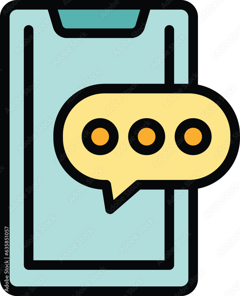 Poster website code icon outline vector. register form. digital user color flat