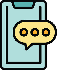 Website code icon outline vector. Register form. Digital user color flat