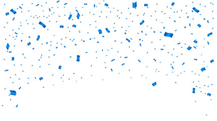 Gold confetti on transparent background. Falling golden confetti celebration element background. Vector illustration