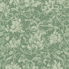 Obraz premium Seamless floral background. Generative AI.
