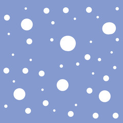 abstract blue background with white polka dots bubbles