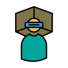 Virtual Reality Lab icon design