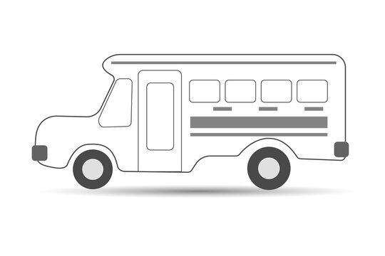 School bus, outline