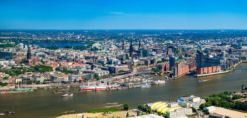 Obraz premium Hamburg Skyline