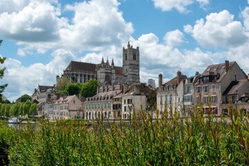 Photo de la ville d'Auxerre depuis les quais