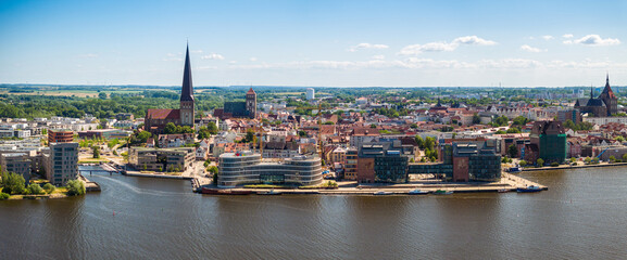 Rostock Skyline - obrazy, fototapety, plakaty