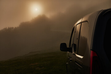 With camper vans you can sleep in the middle of nature, such as the Col de la Hourcère, from where...