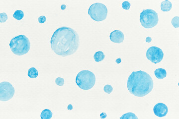 paint circle blue watercolor on transparent background