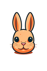 Fototapeta premium easter bunny with a carrot