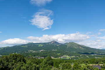 南側から見る阿蘇五岳
