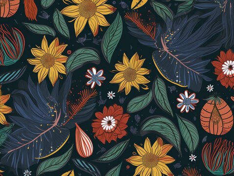 australia flowers pattern background © Rosyad