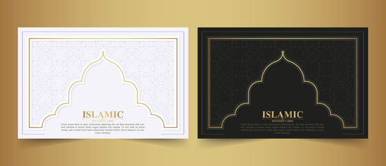 elegant islamic pattern card design