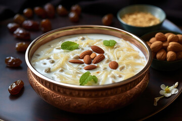 Khir or kheer payasam, known as Sheer Khurma Seviyan consumed on Eid or in Indian festivals