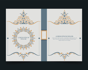 Colorful Ornamental book cover design