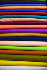 Multicolor textile fabrics pattern texture background