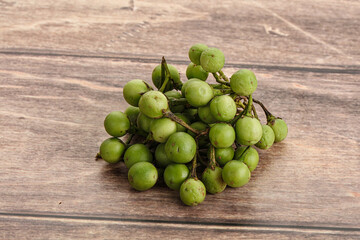 Raw ripe wild pea eggplant