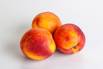 Ripe sweet juicy fresh red nectarines