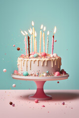 Birthday Cake with Candles