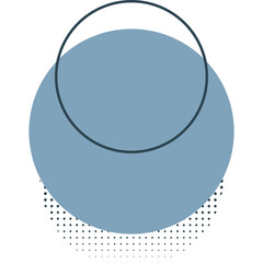 Circle shape memphis