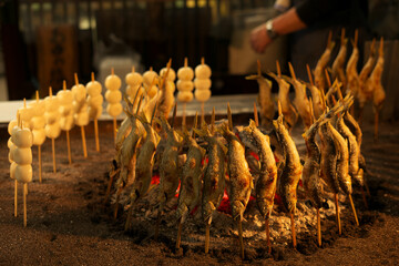 川魚の炭火焼き