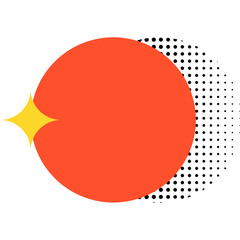 Modern geometric memphis with sparkle