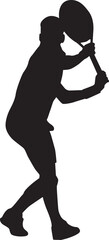 tennis silhouette