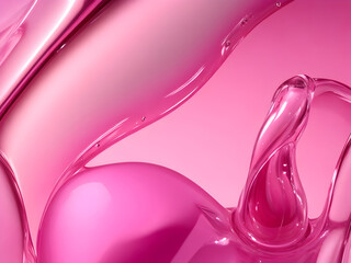 Liquid marble background with pink gloss texture