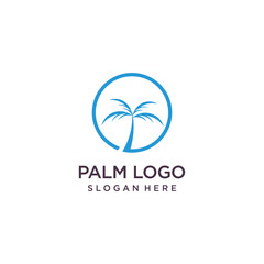 Palm beach logo with modern design for your company or business