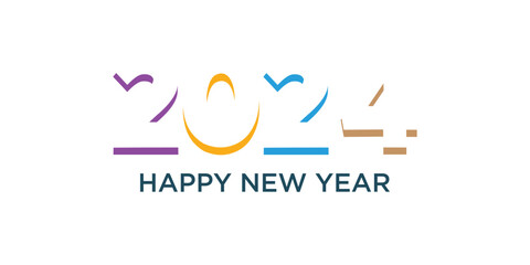 Obraz premium 2024 logo with modern design for your company or business