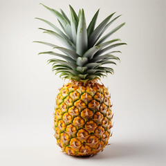 pineapple on a white