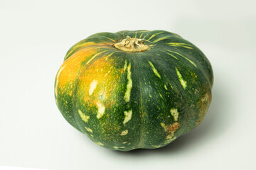 Pumpkin isolated on a white background. Close-up.