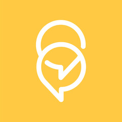 Chat Bubble Logo Icon Design Vector Template