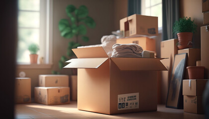 Moving with Ease: The Convenience of a Moving Company Helps Make Relocation Stress-Free - ai generated