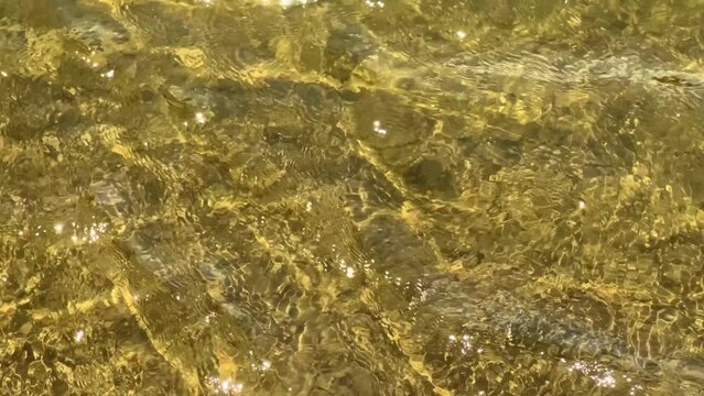 water flowing with ripples